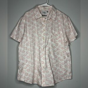 Goodfellow & Co Men’s Short-Sleeve Button-Up Shirt - Light Pink Floral